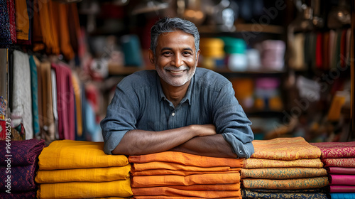 A smiling man poses in fron...