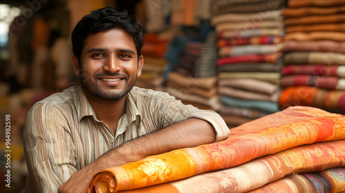 A smiling man poses with co...
