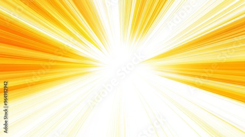 Radiant Burst of Yellow and Orange Lines Creating Dynamic Energy