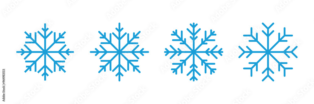Snow icon vector. snowflake icon vector Snow icon vector. snowflake icon vector