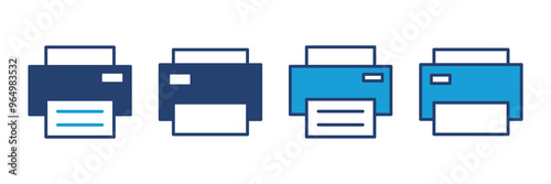 Print icon vector. printer icon vector.