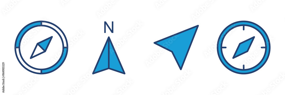 Compass icon vector. arrow compass icon vector Compass icon vector. arrow compass icon vector