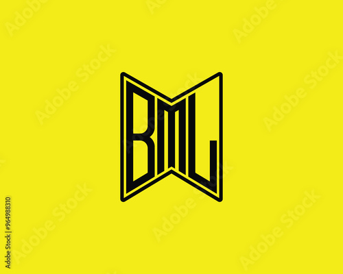 BML logo design vector template. BML photo