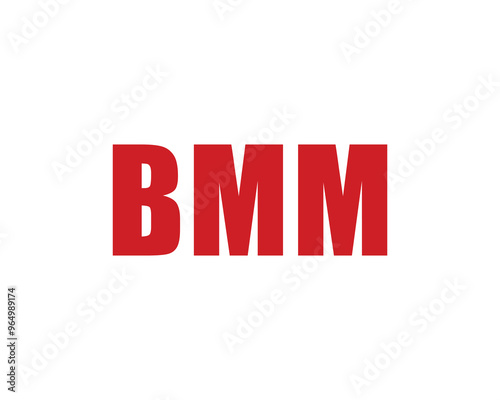 BMM Logo design vector template. BMM