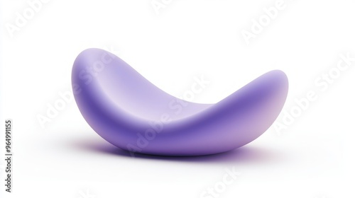 Modern Minimalist Purple Abstract Art Sculpture