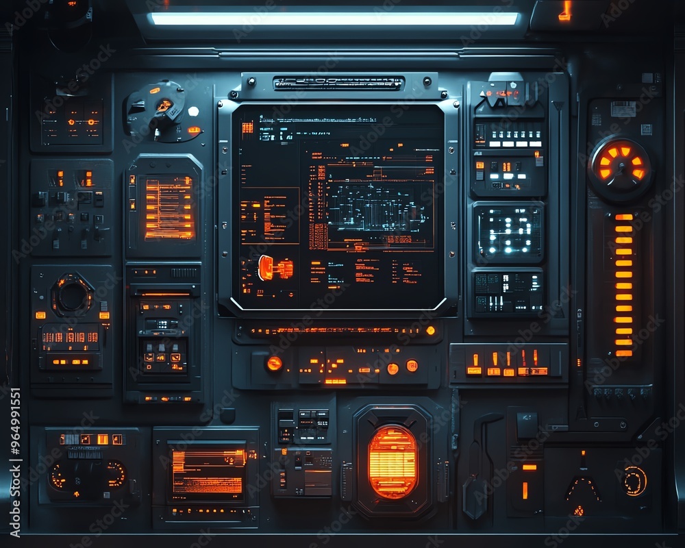 Hightech hacking toolkit with advanced digital interfaces, encrypted devices, and sleek, futuristic design elements in a darkened environment Hightech hacking toolkit with advanced digital interfaces, encrypted devices, and sleek, futuristic design elements in a darkened environment