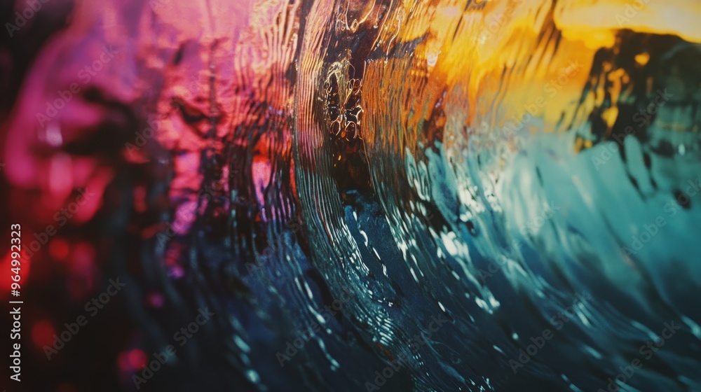 Abstract water ripples with vibrant colors. Abstract water ripples with vibrant colors.