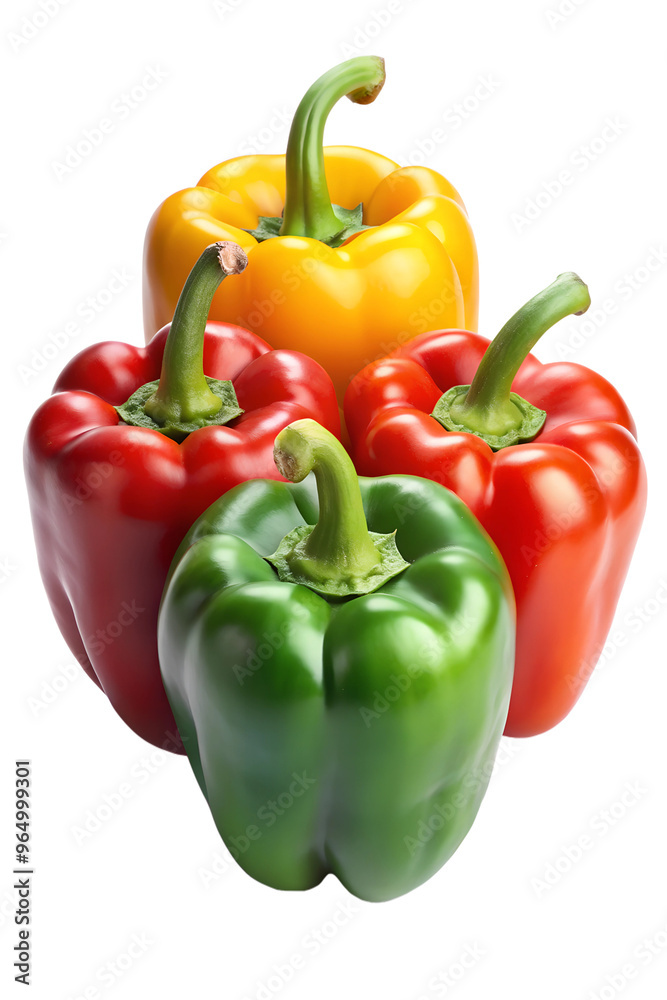 A set of peppers isolated on a transparent background PNG A set of peppers isolated on a transparent background PNG