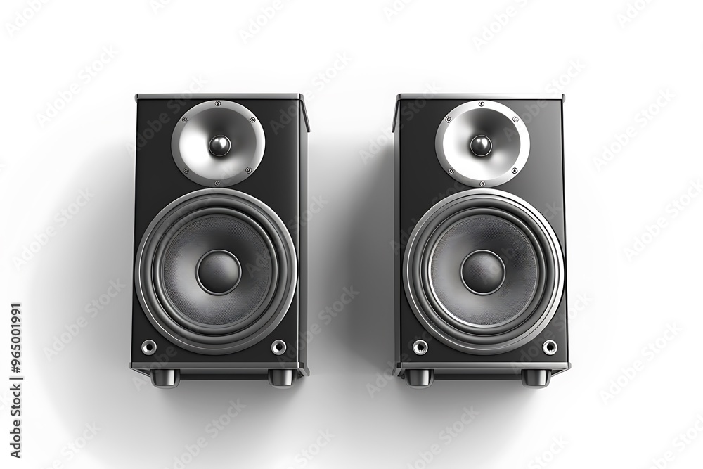 Speakers isolated isolated on white background. Speakers isolated isolated on white background.