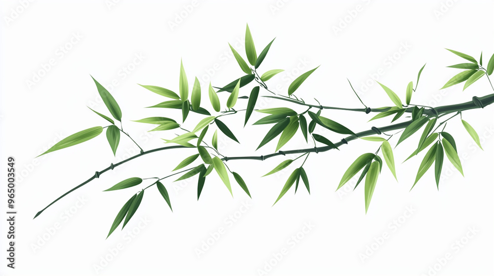 Fototapeta premium bamboo isolated on white background