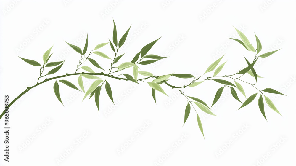 Obraz premium bamboo isolated on white