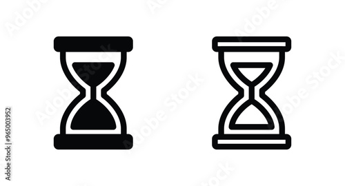 Hourglass Icon vector. Hourglass symbol