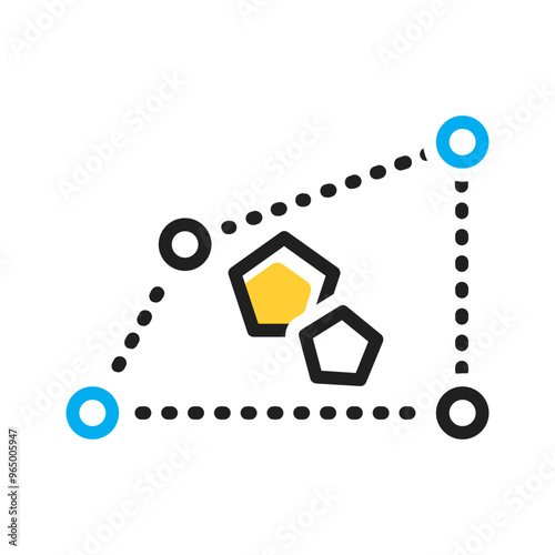 Vector multicolor icon for Distortion