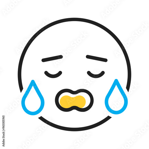 Vector multicolor icon for Emotional