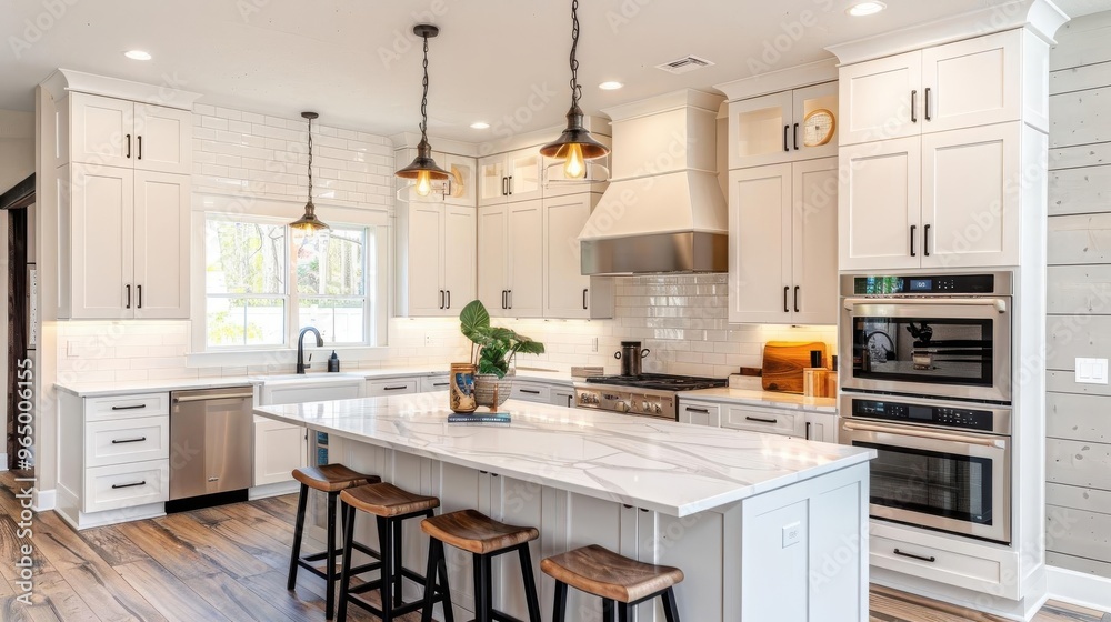 Modern kitchen featuring sleek design, spacious layout, and stylish fixtures, perfect for contemporary home aesthetics. Modern kitchen featuring sleek design, spacious layout, and stylish fixtures, perfect for contemporary home aesthetics.