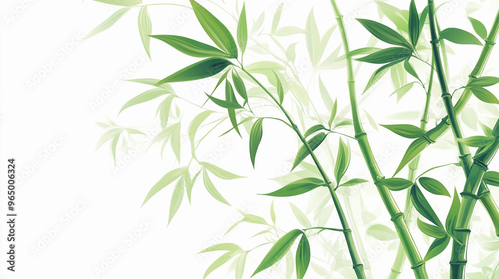 Obraz premium bamboo leaves background