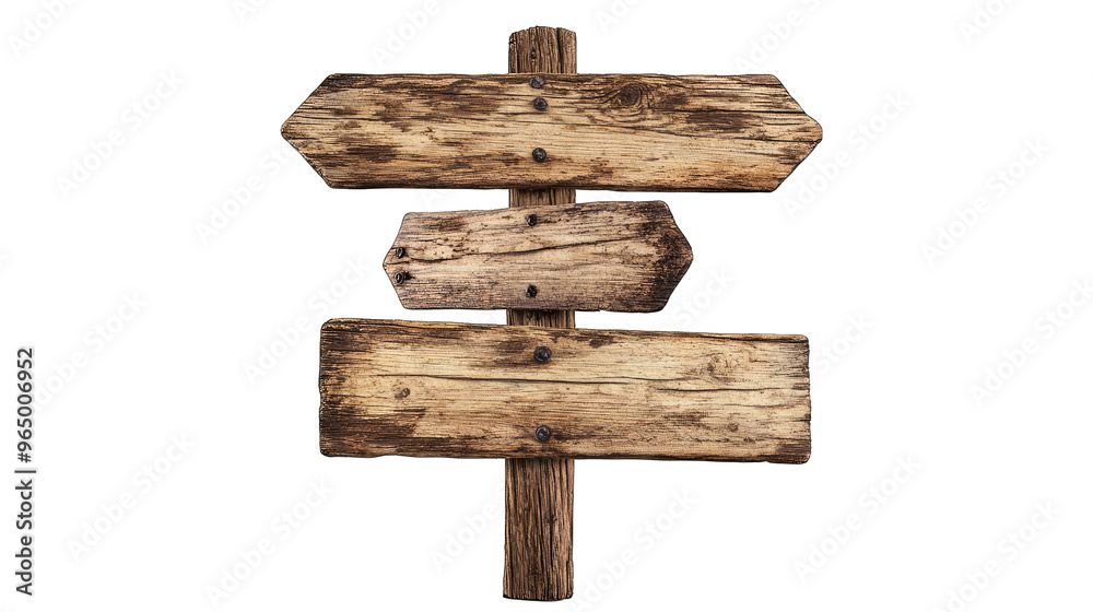 Blank set of wooden signs, isolated Blank set of wooden signs, isolated