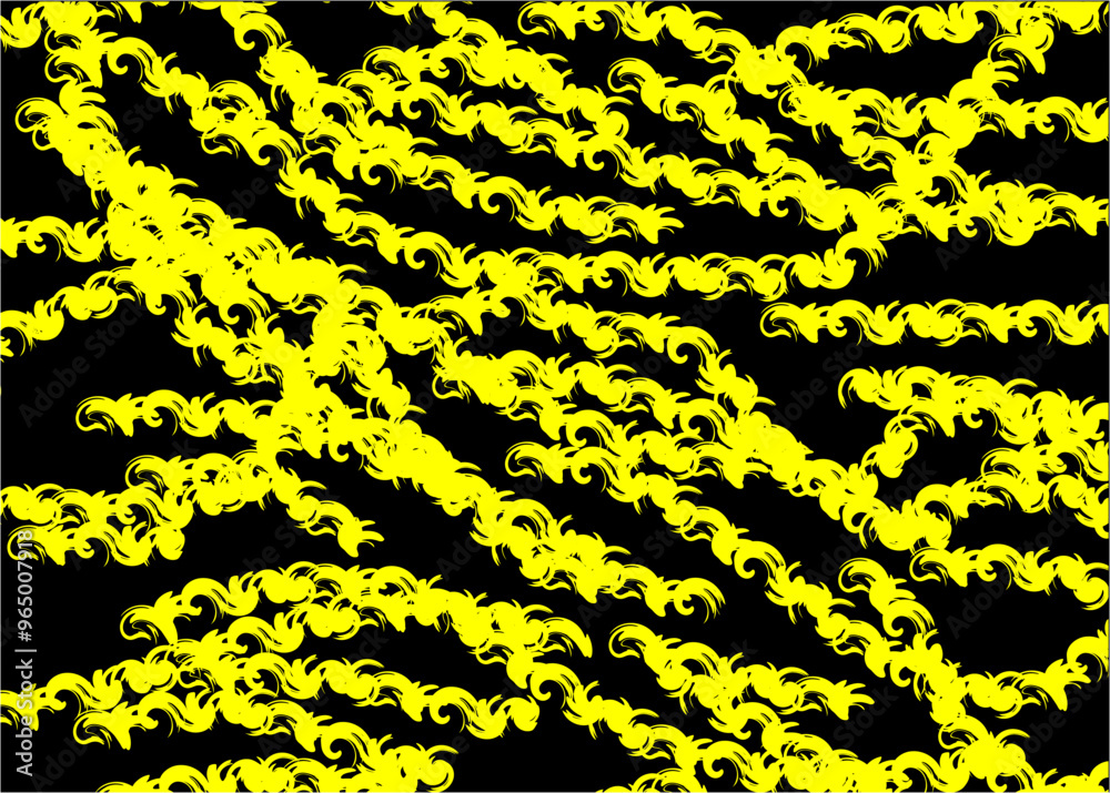 Abstract background with yellow brush strokes and black base color Abstract background with yellow brush strokes and black base color