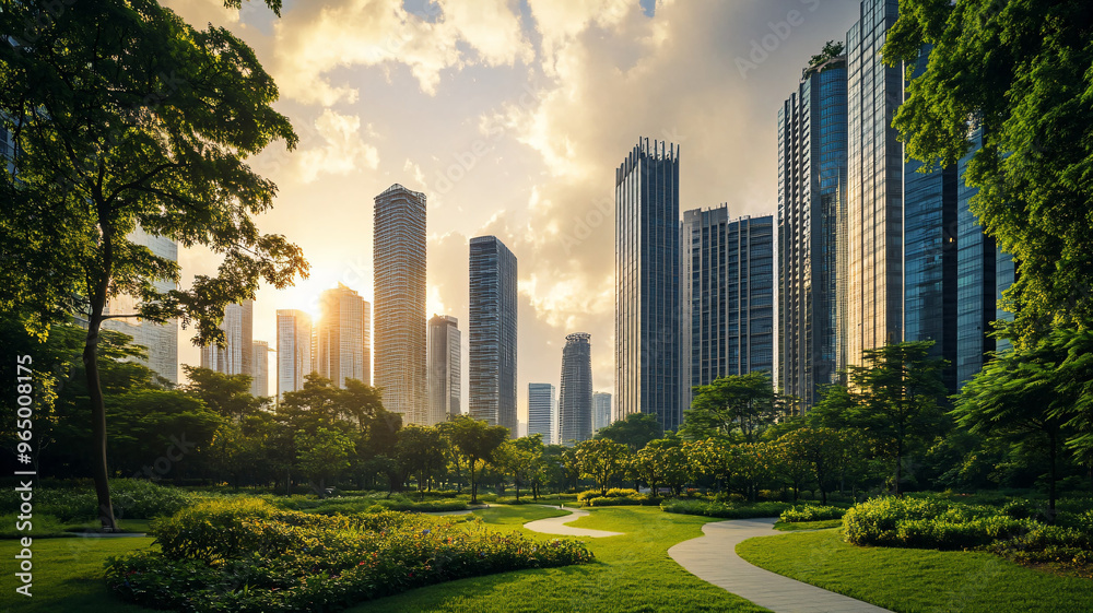 Obraz premium city cityscape