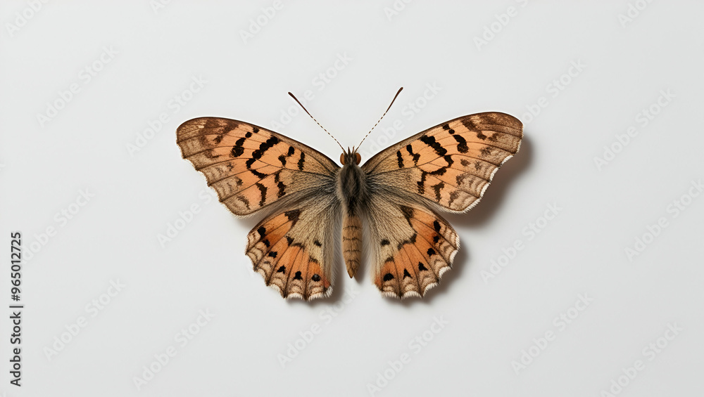 Naklejka premium Orange Butterfly ai generative
