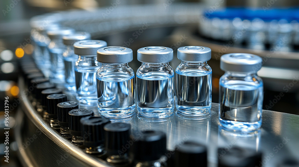 pharmaceutical vials filled with liquid, highlighting precision and meticulous organization in a clinical setting, symbolizing healthcare and scientific accuracy pharmaceutical vials filled with liquid, highlighting precision and meticulous organization in a clinical setting, symbolizing healthcare and scientific accuracy