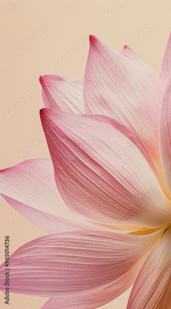 Fototapeta premium Delicate pink lotus petals