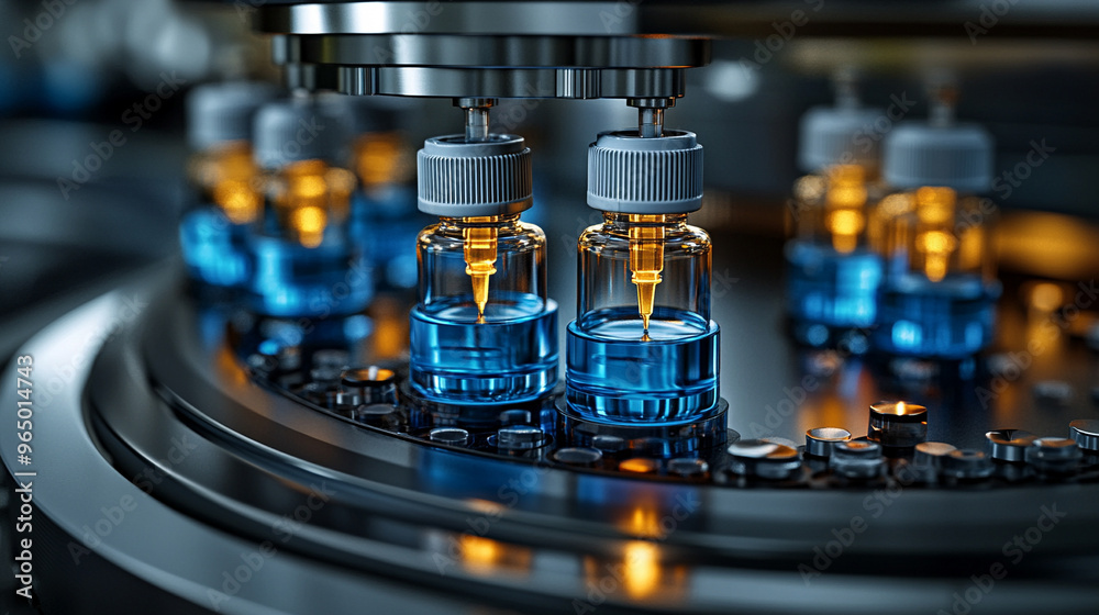 pharmaceutical vials filled with liquid, highlighting precision and meticulous organization in a clinical setting, symbolizing healthcare and scientific accuracy pharmaceutical vials filled with liquid, highlighting precision and meticulous organization in a clinical setting, symbolizing healthcare and scientific accuracy