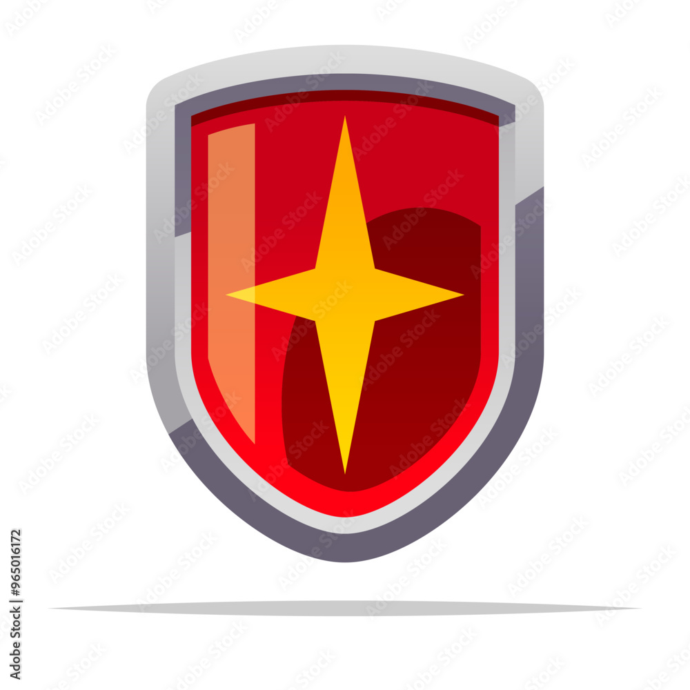 Superhero emblem badge vector isolated illustration Superhero emblem badge vector isolated illustration