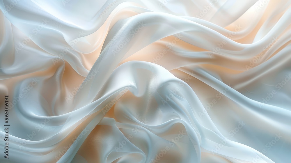 Soft, flowing fabric drapes Soft, flowing fabric drapes
