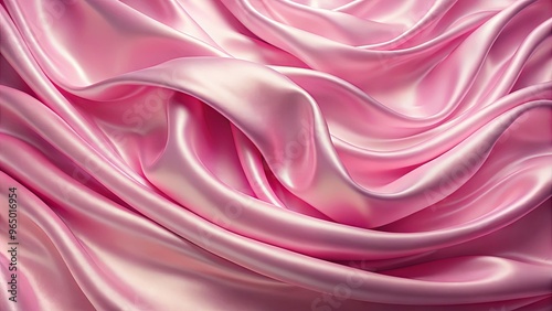 Soft and luxurious pink silk background with flowing fabric pattern