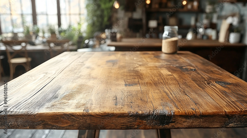 rustic wooden table top with natural texture, offering a versatile presentation space. The aged wood surface evokes a warm, organic feel, ideal for showcasing products or designs rustic wooden table top with natural texture, offering a versatile presentation space. The aged wood surface evokes a warm, organic feel, ideal for showcasing products or designs