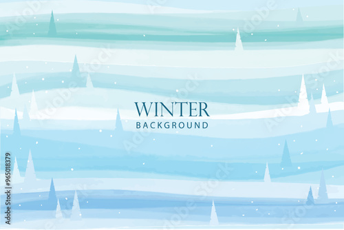 Winter background. Vector winter landscape background. Background with snowy mountains
 