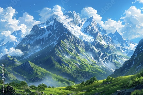 Explore the Peaks with Mountain Range Backgrounds