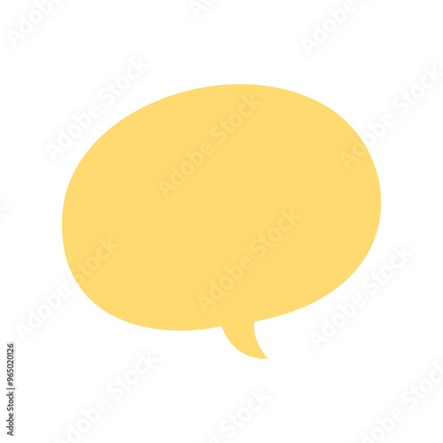 Speech bubble frame design template.