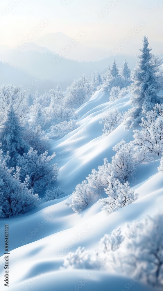 Morphism style snow with smooth gradients and layered depth. Morphism style snow with smooth gradients and layered depth.
