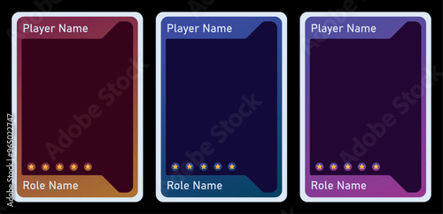 cool design card game template and two color blend. for card template, playing cards and game design