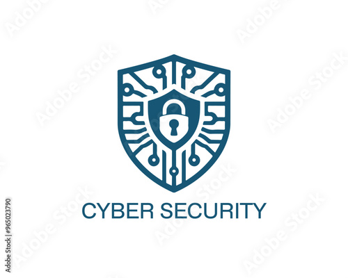 Free Download Cyber security logo icon symbol vector illustration. Modern cyber security logo - GFXLoad