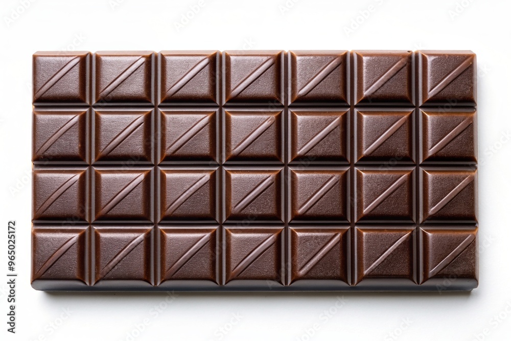 Luxury handmade chocolate bar on white background reflected, confectionery, temptation, indulgence, background, cocoa, cocoa nibs, bar, chocolate, cocoa butter,luxury, cocoa powder