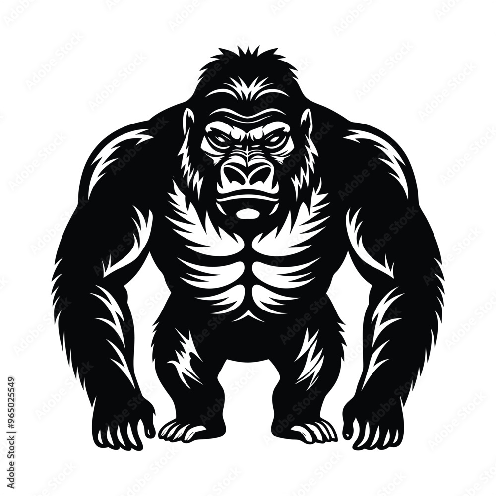 gorilla silhouette vector gorilla silhouette vector