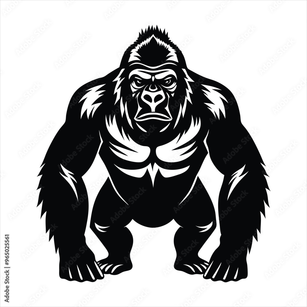 gorilla silhouette vector gorilla silhouette vector