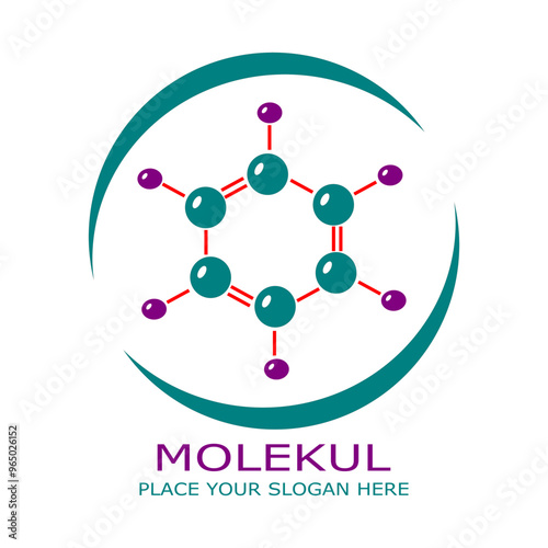 MOLEKUL PLACE YOUR SLOGAN HERE VEKTOR