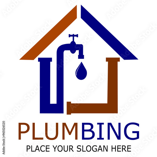 PLUMBING PLACE YOUR SLOGAN HERE VEKTOR