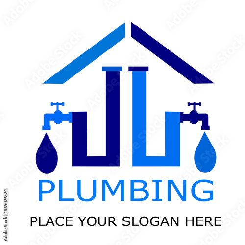 PLUMBING PLACE YOUR SLOGAN HERE VEKTOR