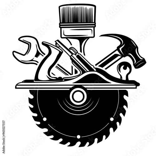 Tools Repair | Repairman | Tool Box | Carpentry Tools  | Carpenter Dad | Mechanical Tools | Carpenter Equipment | Builders | Original Illustration | Vector and Clipart | Cutfile and Stencil