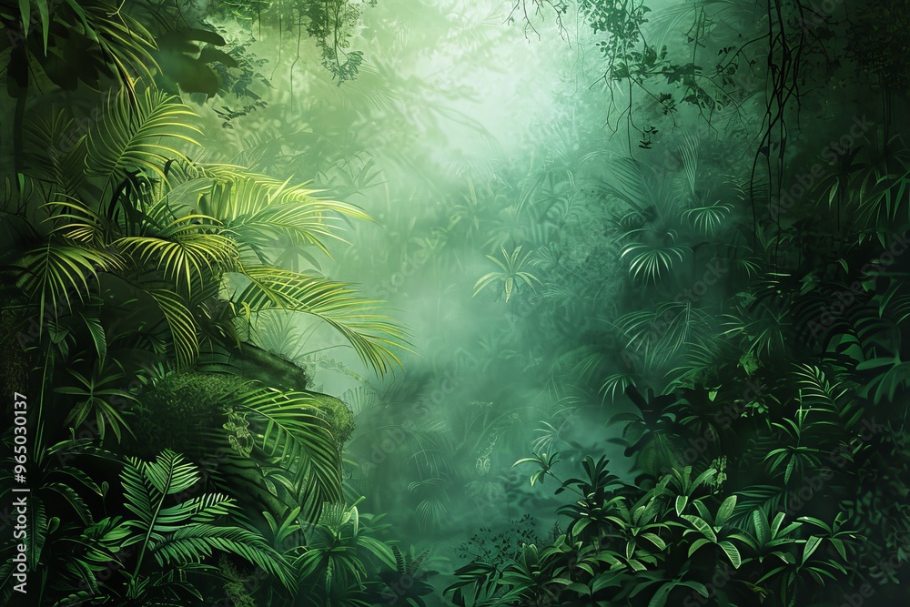 Lush Green Jungle Background for Your Next Project Lush Green Jungle Background for Your Next Project