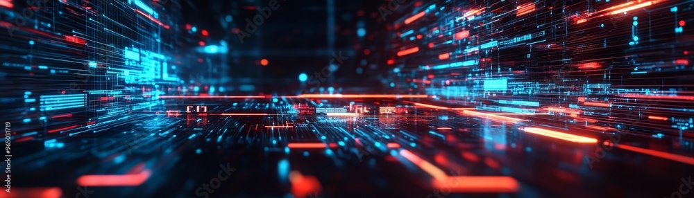 Abstract Digital Network Data Flow Background Abstract Digital Network Data Flow Background