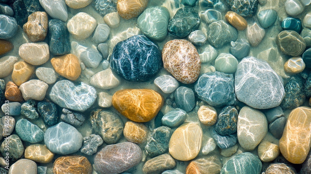 Ocean pebbles texture background Ocean pebbles texture background