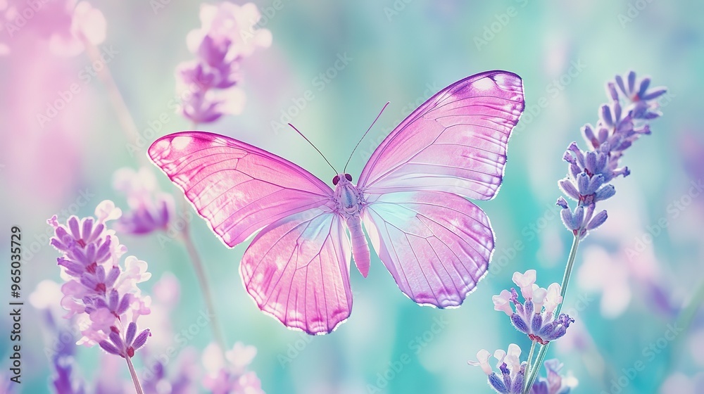 A vibrant and elegant image of a pink butterfly with its wings spread wide. The butterfly features intricate patterns on its wings, displaying a gradient from soft pastel pink to deep magenta. A vibrant and elegant image of a pink butterfly with its wings spread wide. The butterfly features intricate patterns on its wings, displaying a gradient from soft pastel pink to deep magenta.