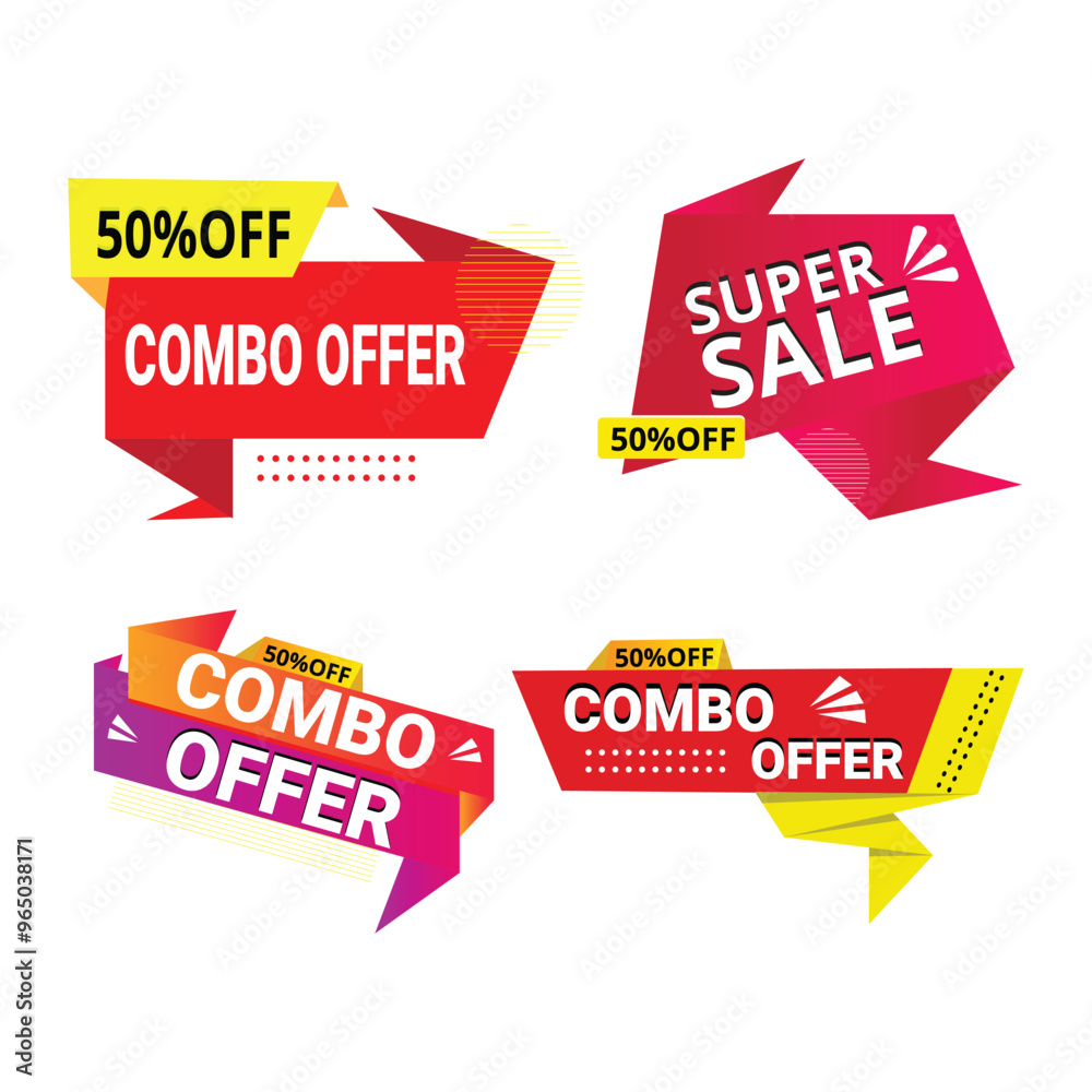Vector combo offer promotional banner Combo offers labels and sale banner Vector combo offer promotional banner Combo offers labels and sale banner