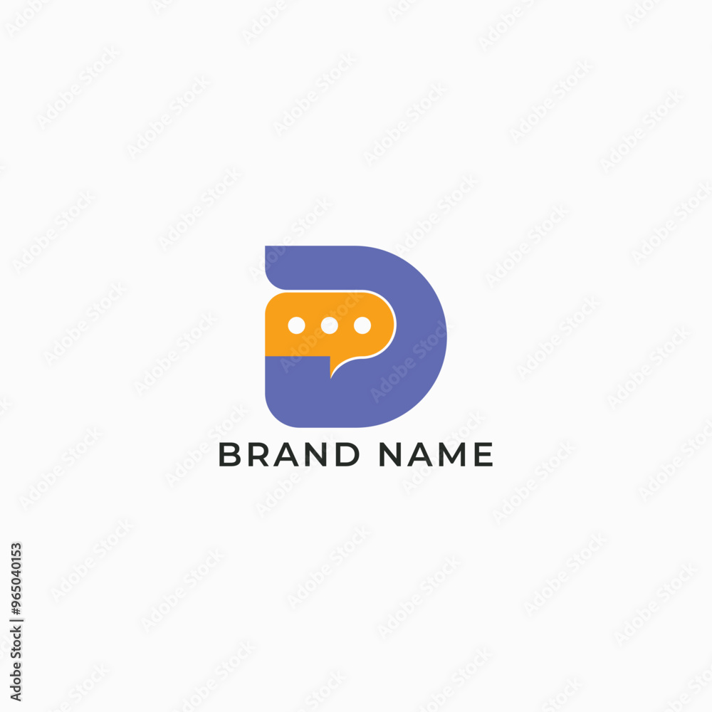 ABSTRACT ILLUSTRATION LETTER D CHAT TALK LOGO ICON TEMPLATE DESIGN VECTOR FOR YOUR BUSINESS ABSTRACT ILLUSTRATION LETTER D CHAT TALK LOGO ICON TEMPLATE DESIGN VECTOR FOR YOUR BUSINESS